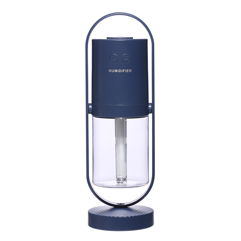 Aurora projection humidifier in dark blue